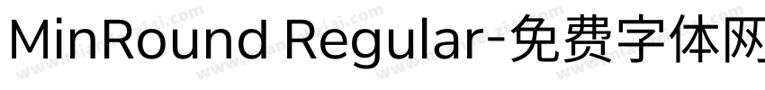 MinRound Regular字体转换